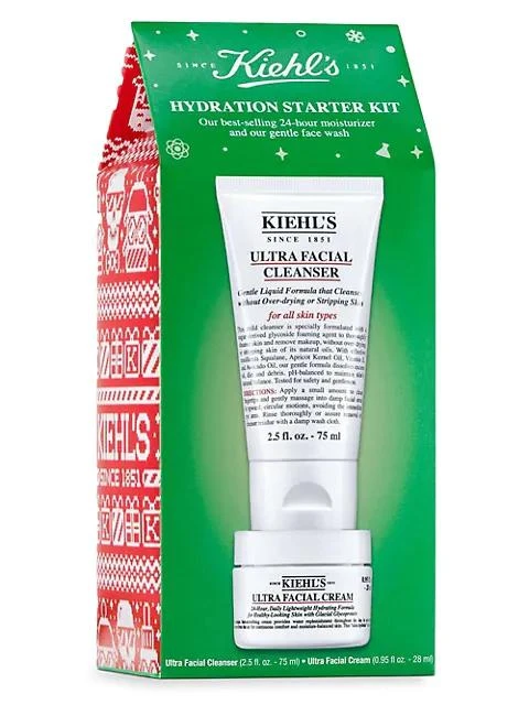 商品Kiehl's|Hydration Starter 2-Piece Cleanser & Cream Set,价格¥165,第1张图片