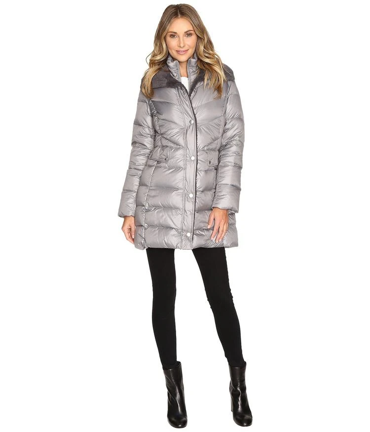 商品Kenneth Cole|Quilted Coat with Sherpa Collar,价格¥984,第1张图片