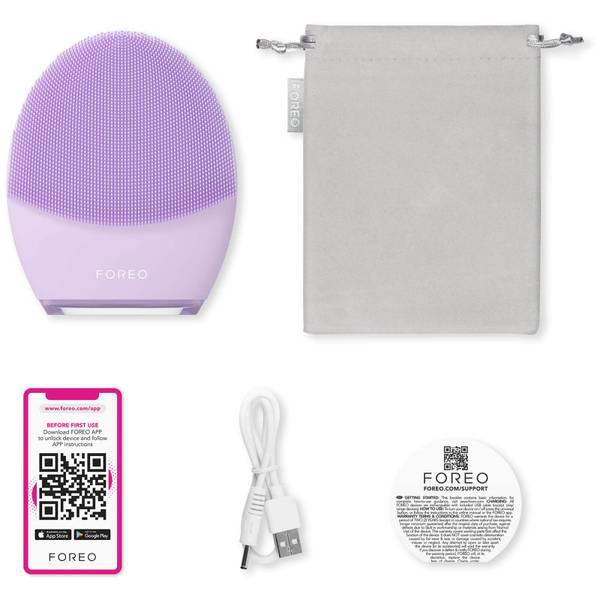 FOREO LUNA 4 Smart Facial Cleansing and Firming Massage Device - Sensitive Skin商品第6张图片规格展示