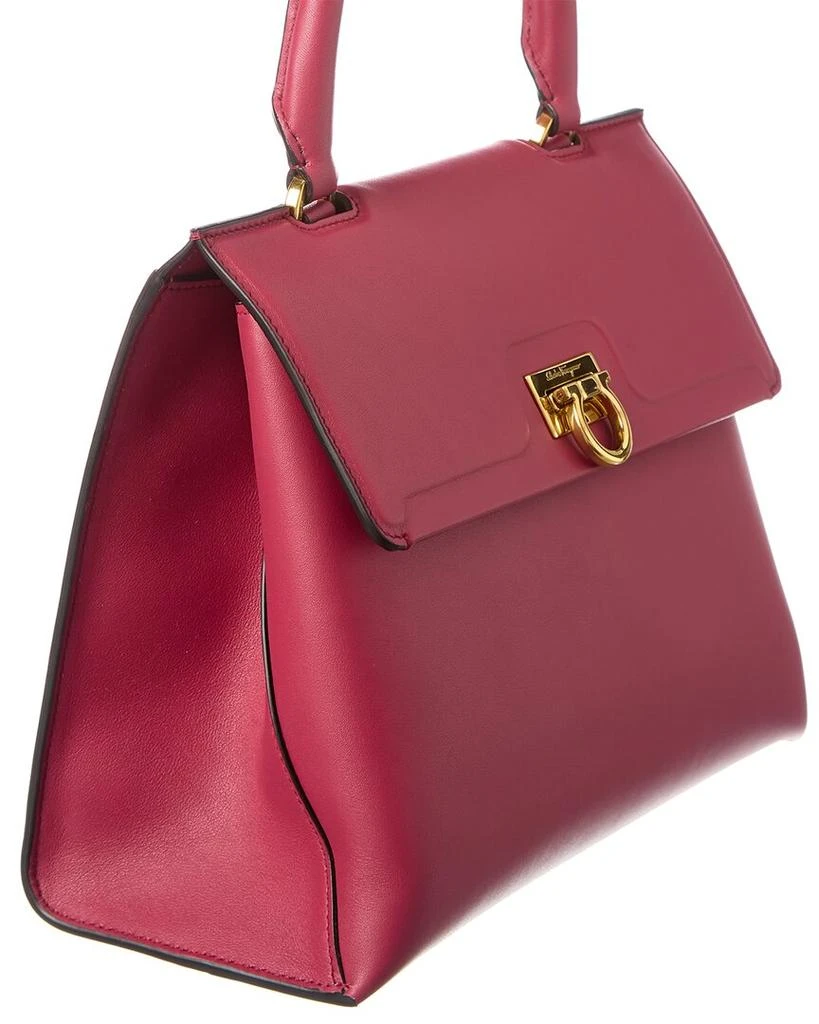 商品Salvatore Ferragamo|Salvatore Ferragamo Trifolio Small Leather Satchel,价格¥10475,第3张图片详细描述