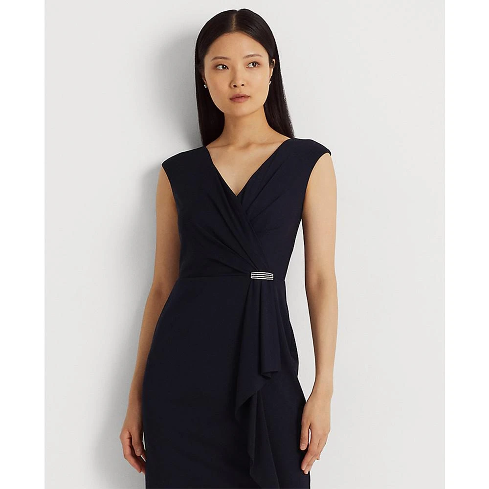 商品Ralph Lauren|Women's Jersey Cap-Sleeve Cocktail Dress,价格¥521,第3张图片详细描述