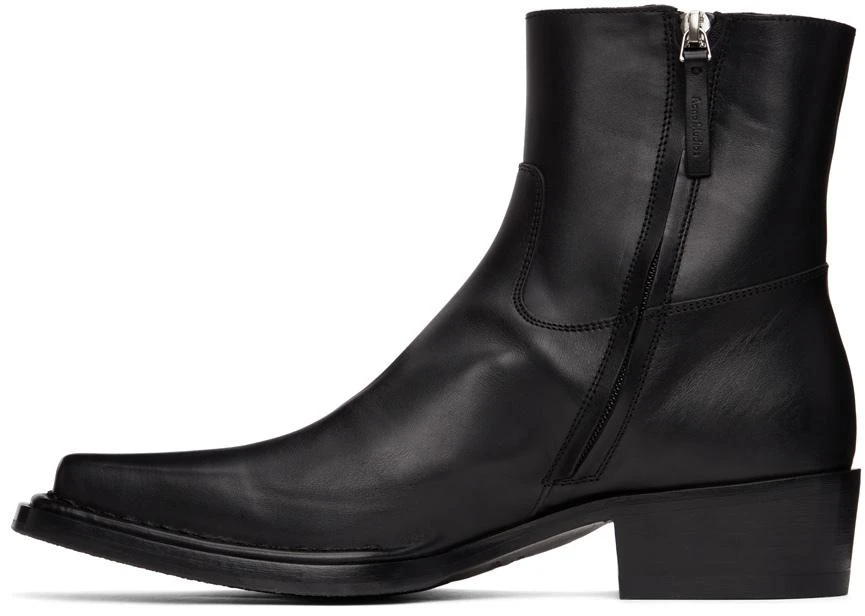 商品Acne Studios|Black Bruno Boots,价格¥3802,第3张图片详细描述