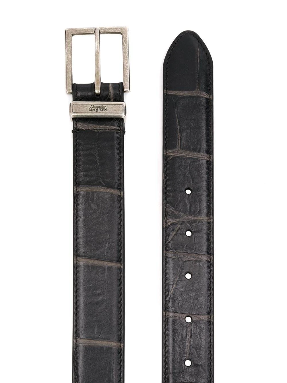 ALEXANDER MCQUEEN 亚历山大·麦昆 男士黑色小牛皮腰带 625540-1XM0Y-1000 商品