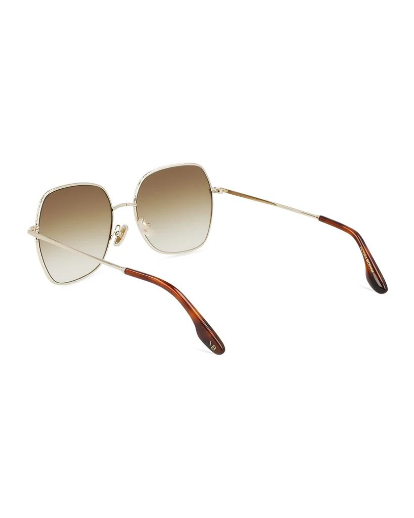 商品Victoria Beckham|Oversized Square Hammered Metal Sunglasses,价格¥3301,第4张图片详细描述