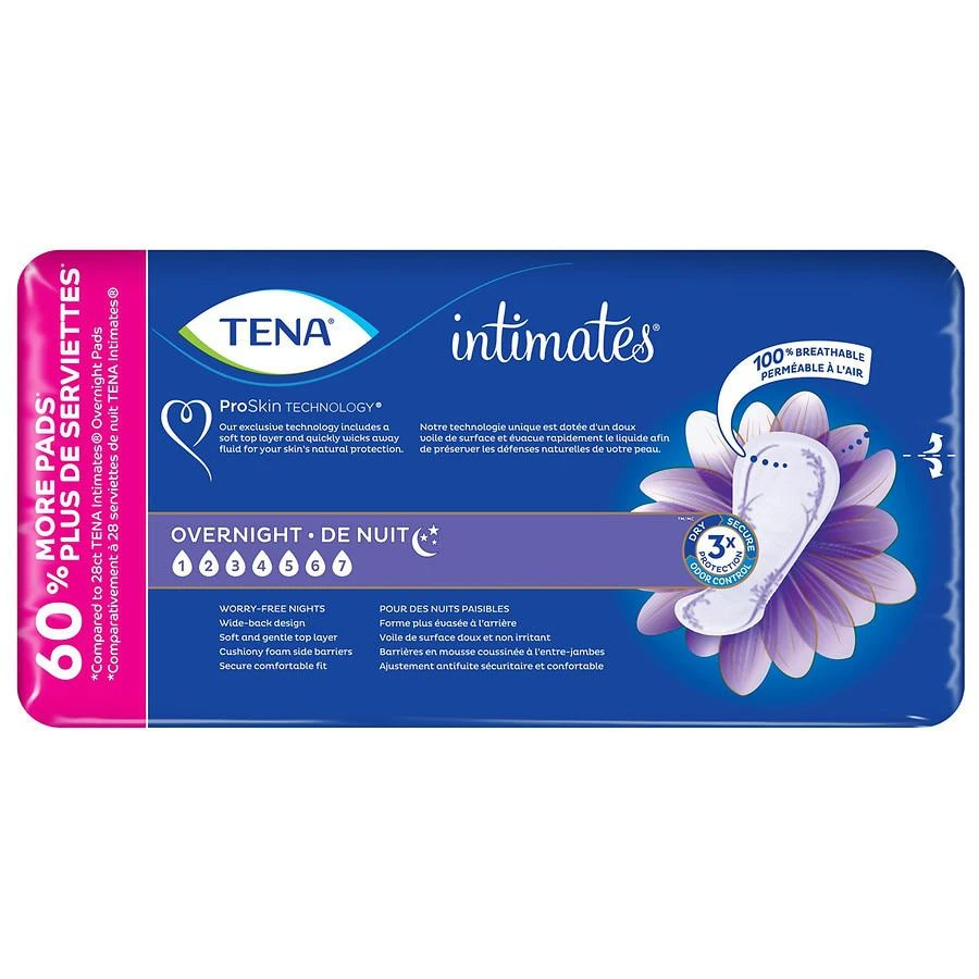 商品Tena Serenity|Intimates Extra Coverage Overnight Incontinence Pads,价格¥179,第2张图片详细描述