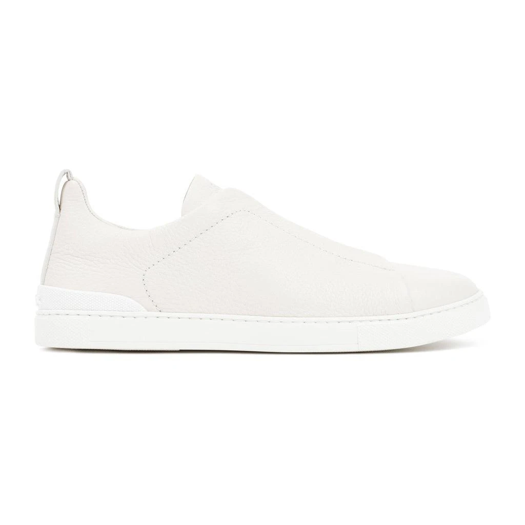 商品Zegna|ERMENEGILDO ZEGNA  TRIPLE STITCH SLIP-ON SNEAKERS SHOES,价格¥4058,第1张图片