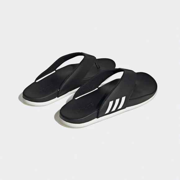 【Brilliant|包邮包税】阿迪达斯 ADILETTE COMFORT FLIP FLOP  休闲鞋 运动鞋  HQ4458 CBLACK/CWHITE/CBLACK 商品