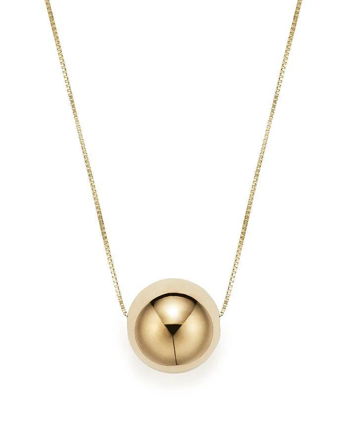 商品Bloomingdale's|14K Yellow Gold Bead Pendant Necklace, 18" - 100% Exclusive,价格¥5531,第1张图片