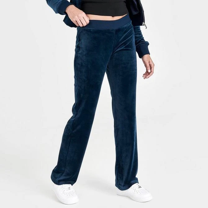 商品Juicy Couture|Women's Juicy Couture OG Big Bling Velour Track Pants,价格¥262,第3张图片详细描述