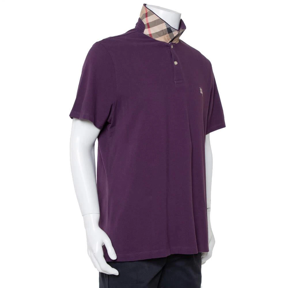 商品[二手商品] Burberry|Burberry Brit Purple Cotton Pique Polo T-Shirt XXL,价格¥809,第4张图片详细描述