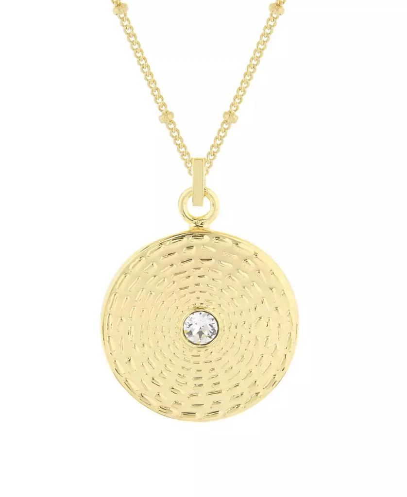 商品brook & york|Catalina 14K Gold Plated Coin Pendant Necklace,价格¥698,第2张图片详细描述