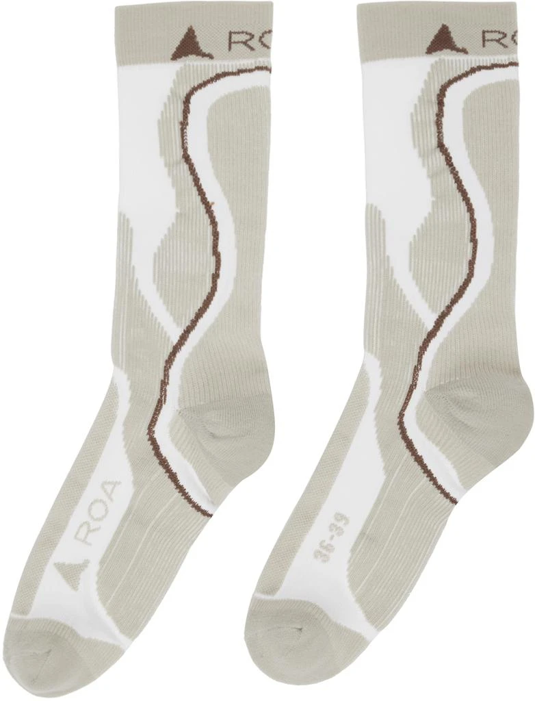 商品ROA|Beige Moisture-Wicking  Socks,价格¥391,第2张图片详细描述