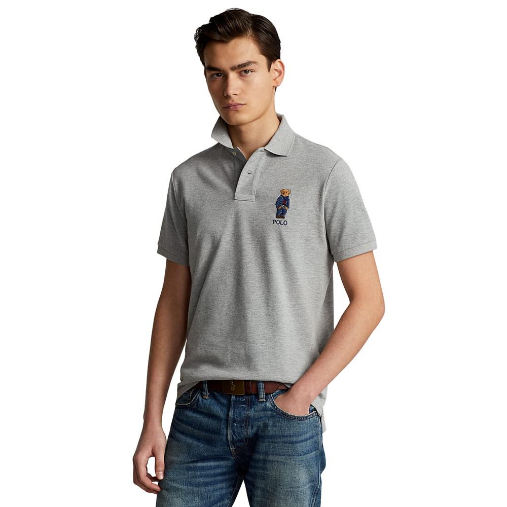 Men's Classic-Fit Polo Bear Mesh Polo Shirt商品第1张图片规格展示