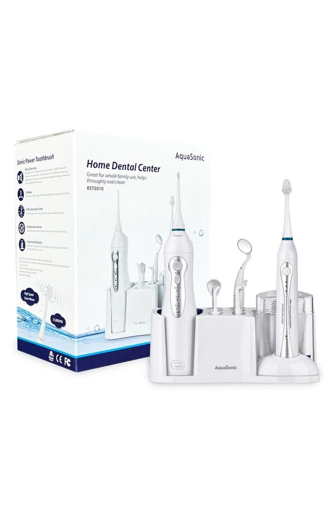 商品AquaSonic|Home Dental Center Ultra Sonic Rechargeable Electric Toothbrush & Smart Water Flosser,价格¥499,第1张图片