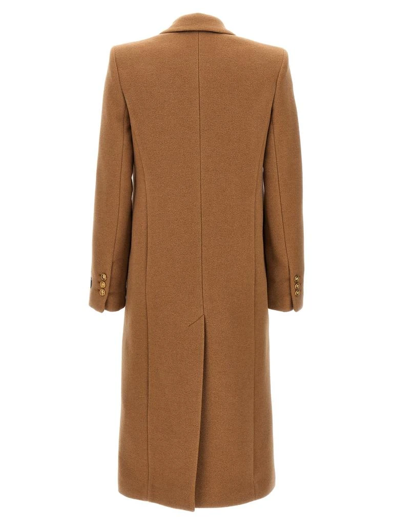 商品Versace|Long Single-Breasted Coat Coats, Trench Coats Beige,价格¥12641,第2张图片详细描述