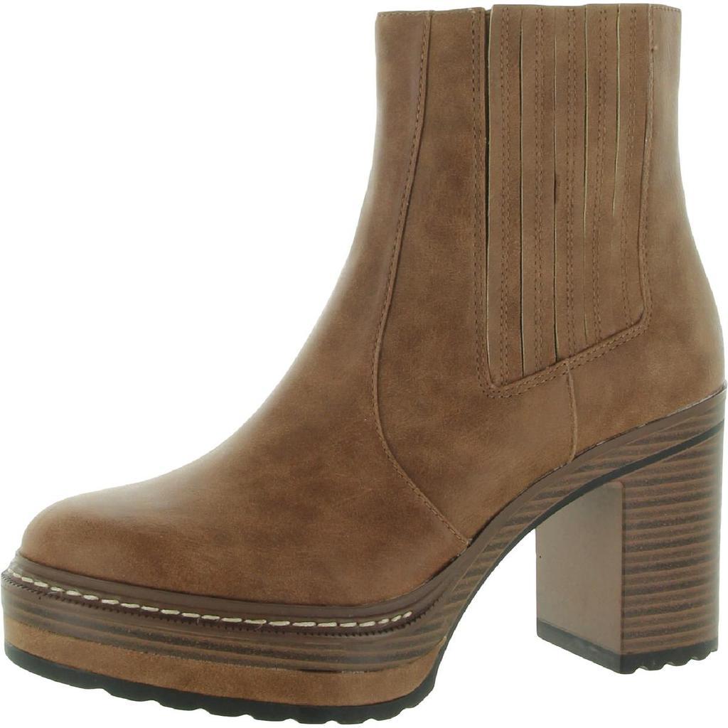 商品Steve Madden|Steve Madden Womens Sarcastic Faux Leather Platform Ankle Boots,价格¥315,第1张图片