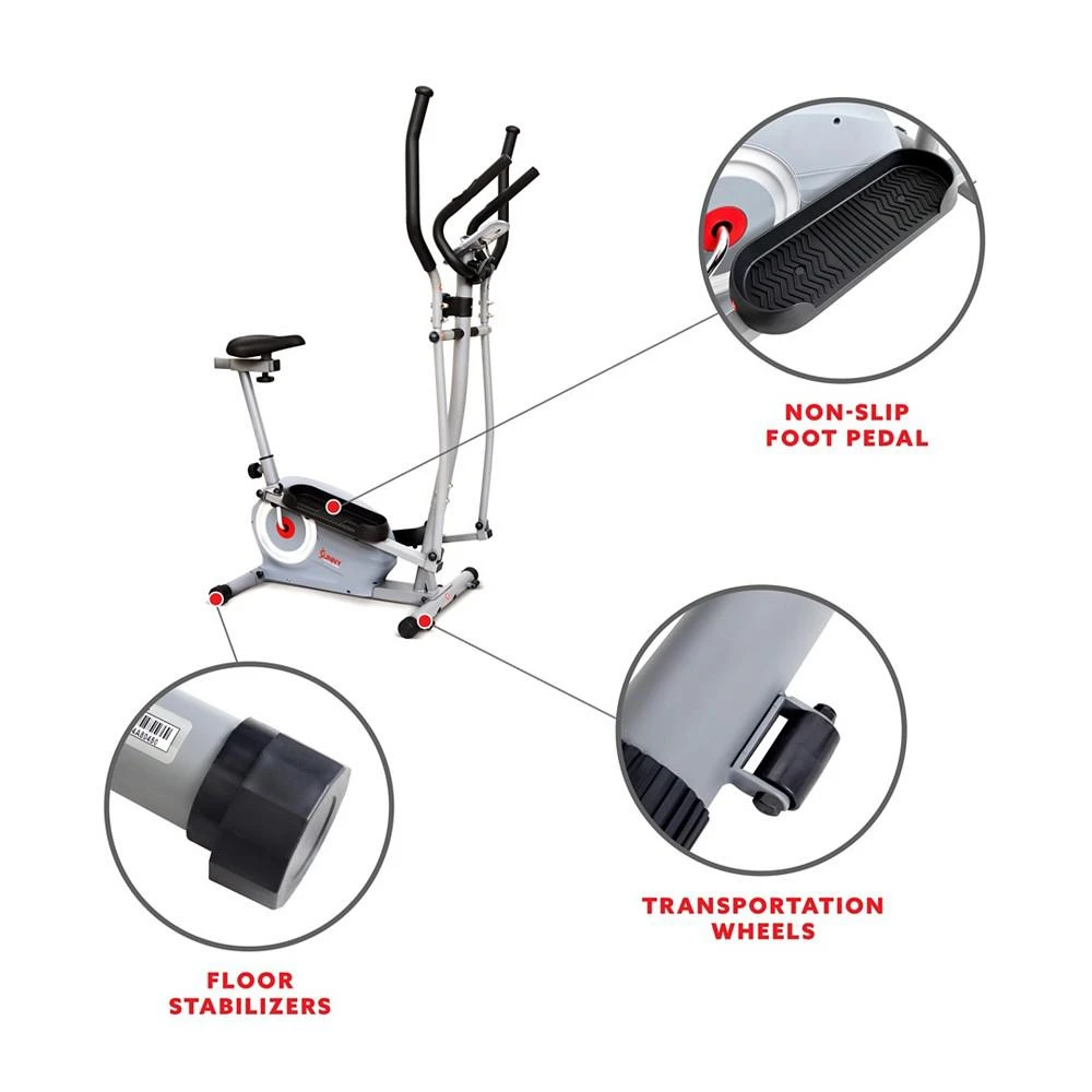 商品Sunny Health & Fitness|Essential Interactive Series Seated Elliptical, Sf-E322004,价格¥4338,第5张图片详细描述