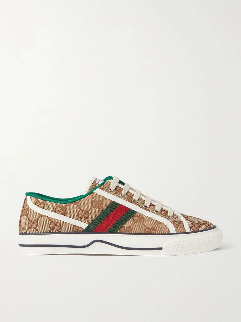 商品Gucci|Tennis 1977 品牌标志刺绣帆布运动鞋  - IT34,价格¥6375,第1张图片