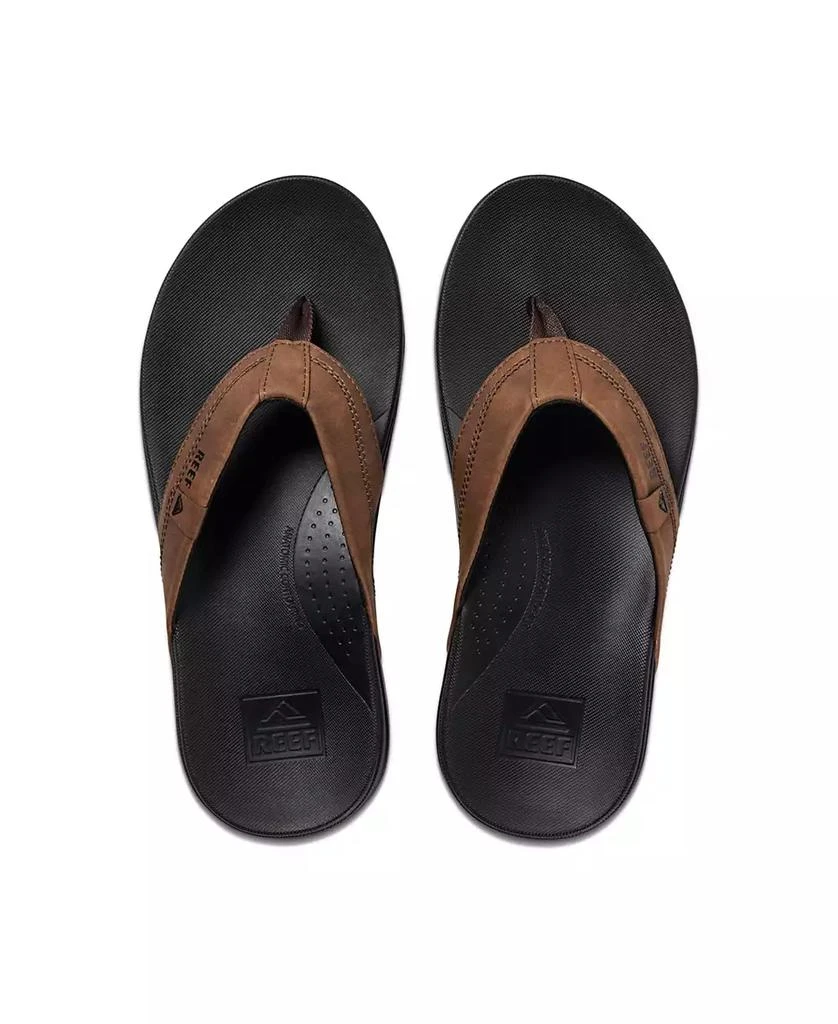 商品Reef|Men's Cushion Spring Faux-Leather Flip Flops,价格¥374,第5张图片详细描述