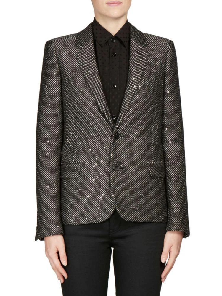 商品Yves Saint Laurent|Saint Laurent - Paillette Two-Button Jacket,价格¥5152,第1张图片
