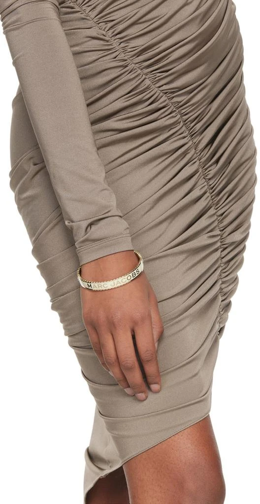 Gold & Beige 'The Medallion Large' Cuff Bracelet 商品