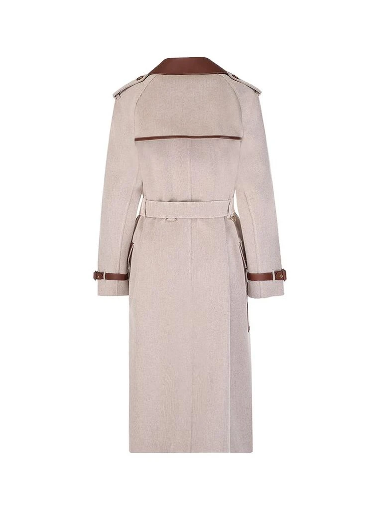 商品Burberry|Burberry women's beige cotton trench coat,价格¥25811,第2张图片详细描述