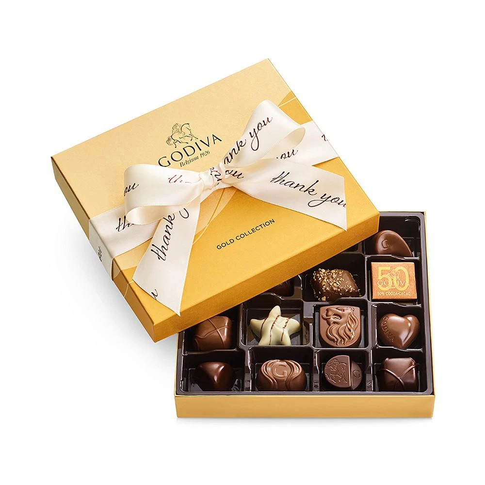 商品Godiva|19-Piece Thank You Gold Gift Box,价格¥258,第1张图片