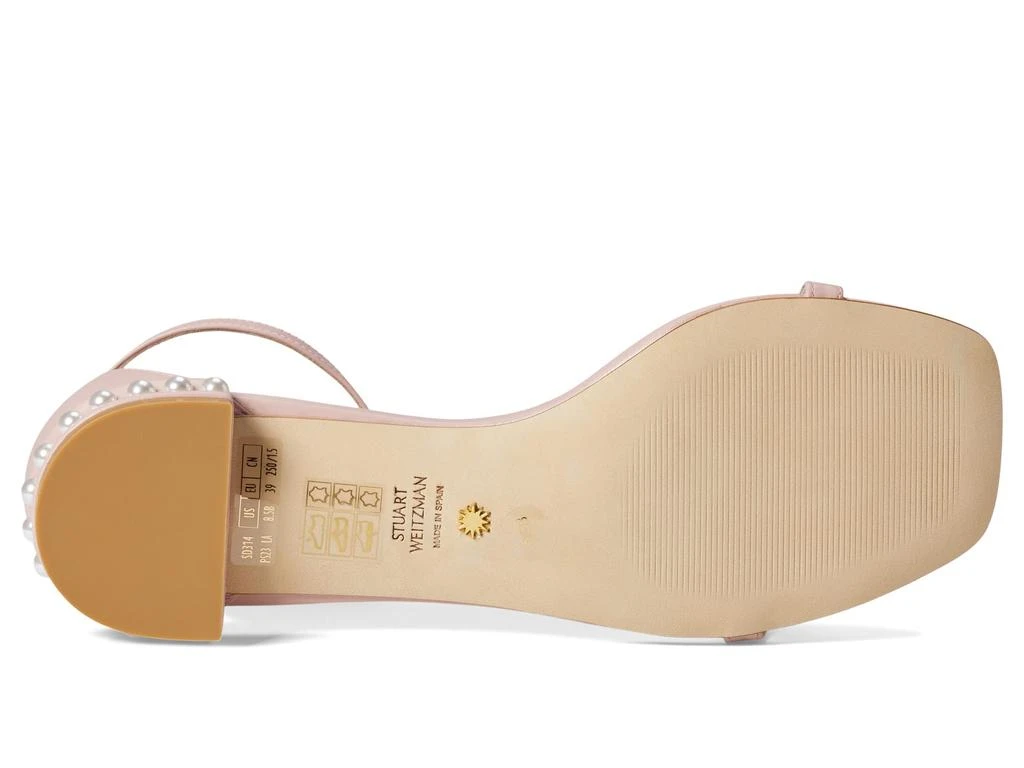 商品Stuart Weitzman|Nudistcurve Pearl Flat Sandal,价格¥1363,第3张图片详细描述