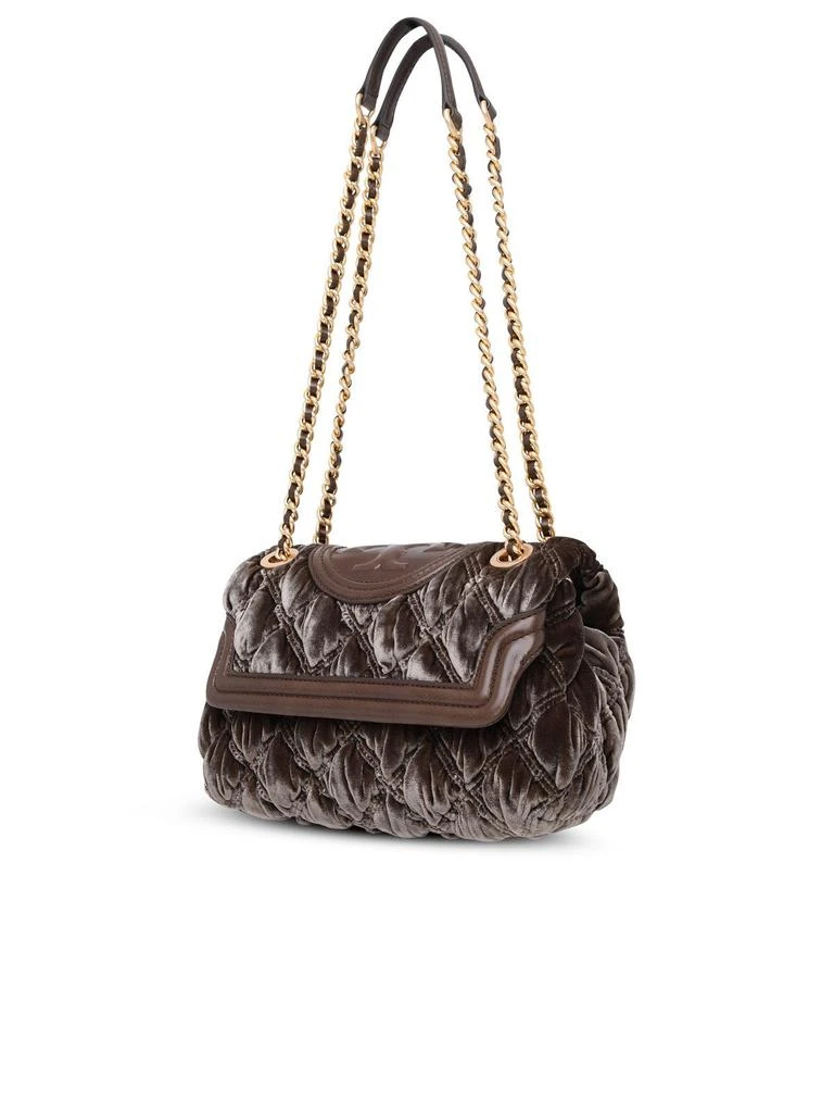 商品Tory Burch|BROWN SILK BLEND FLEMING BAG,价格¥2751,第2张图片详细描述