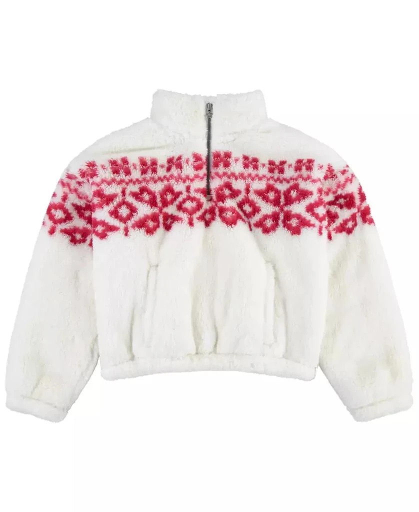 商品Levi's|Little Girls Meet and Greet Sherpa Half-Zip Sweatshirt,价格¥108,第1张图片