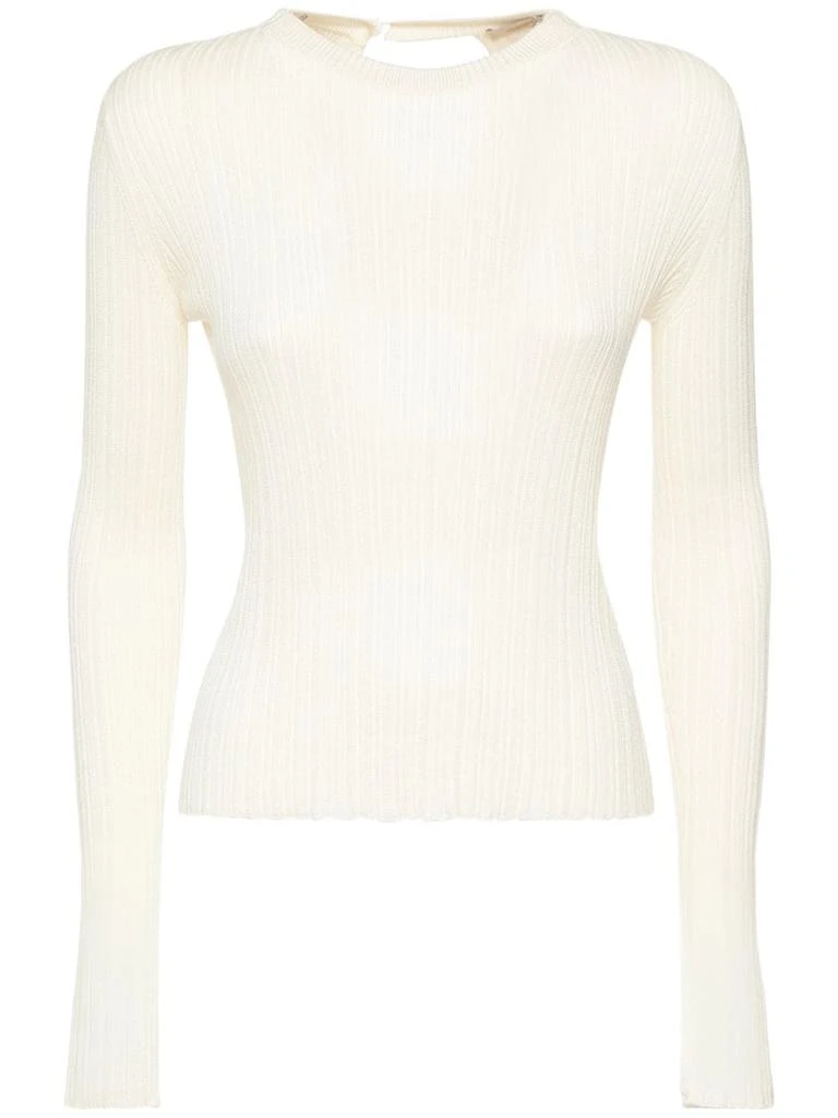 商品AGNONA|Cotton & Silk Knit Top,价格¥2926,第1张图片