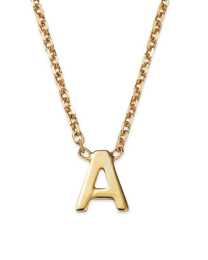 商品Moon & Meadow|14K Yellow Gold Initial Pendant Necklace, 16",价格¥2345,第4张图片详细描述