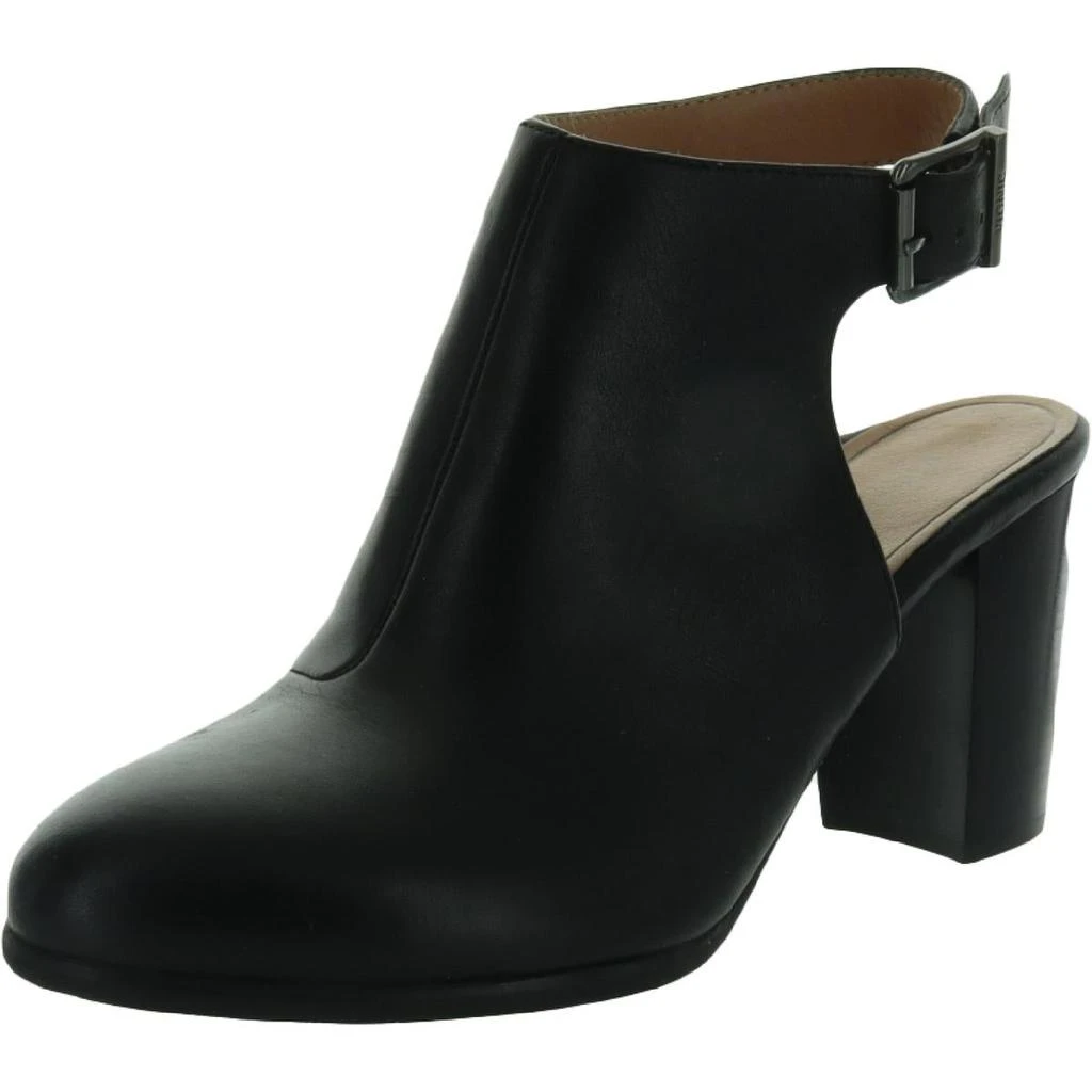 商品VIONIC|Vionic Womens Lacey Leather Block Heel Ankle Boots,价格¥357,第1张图片