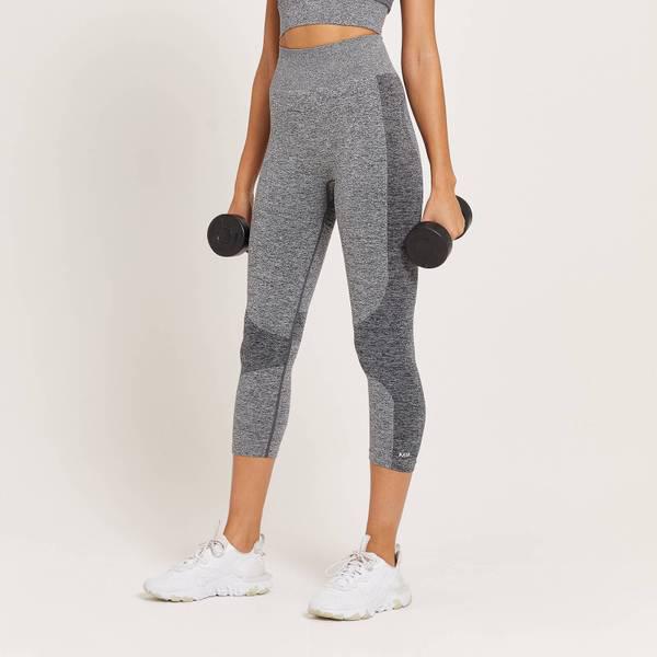 MP Women's Curve High Waisted 3/4 Leggings - Grey Marl商品第1张图片规格展示