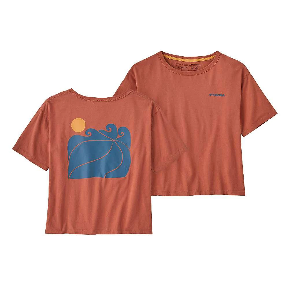 商品Patagonia|Patagonia Women's Sunrise Rollers Organic Easy Cut Tee,价格¥237,第5张图片详细描述