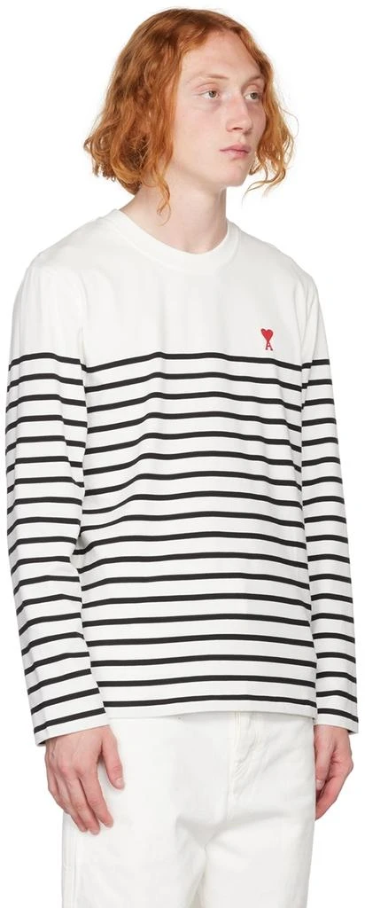 商品AMI|White Ami de Cœur Long Sleeve T-Shirt,价格¥707,第2张图片详细描述