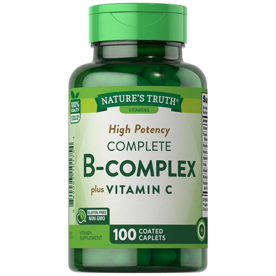 商品Nature's Truth|High Potency Complete B-Complex plus Vitamin C,价格¥34,第1张图片