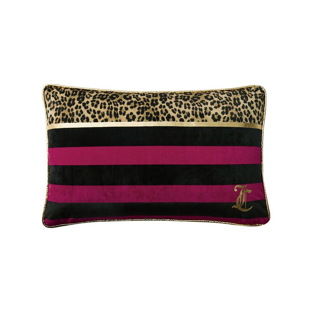 Velvet Safari Stripe Decorative Pillow, 16" x 26'商品第1张图片规格展示
