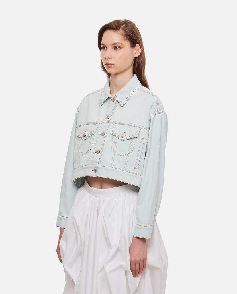 商品Alexander McQueen|CROPPED DENIM JACKET,价格¥11700,第2张图片详细描述