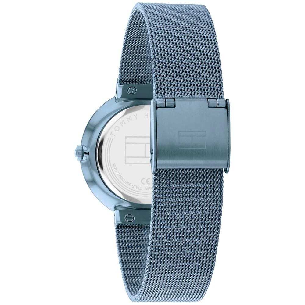 商品Tommy Hilfiger|Women's Blue-Tone Stainless Steel Mesh Bracelet Watch 32mm,价格¥1151,第3张图片详细描述