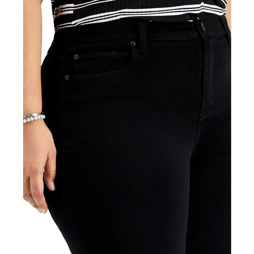 Trendy Plus Size Black Skinny Ankle Jeans 商品