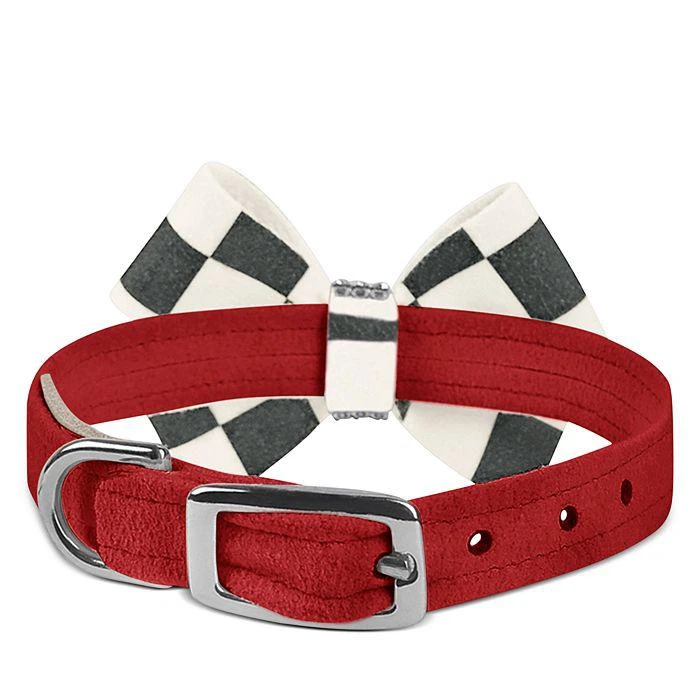 商品Susan Lanci Designs|Windsor Check Nouveau Bow 1/2" Collar,价格¥440,第2张图片详细描述