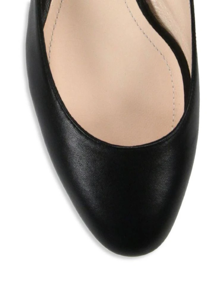 商品Nicholas Kirkwood|Lola Pearl Leather Ankle Strap Ballet Flats,价格¥2173,第3张图片详细描述