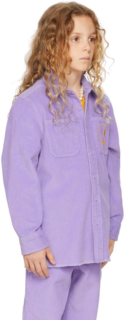 SSENSE Exclusive Kids Purple Painted Mascot Shirt商品第2张图片规格展示