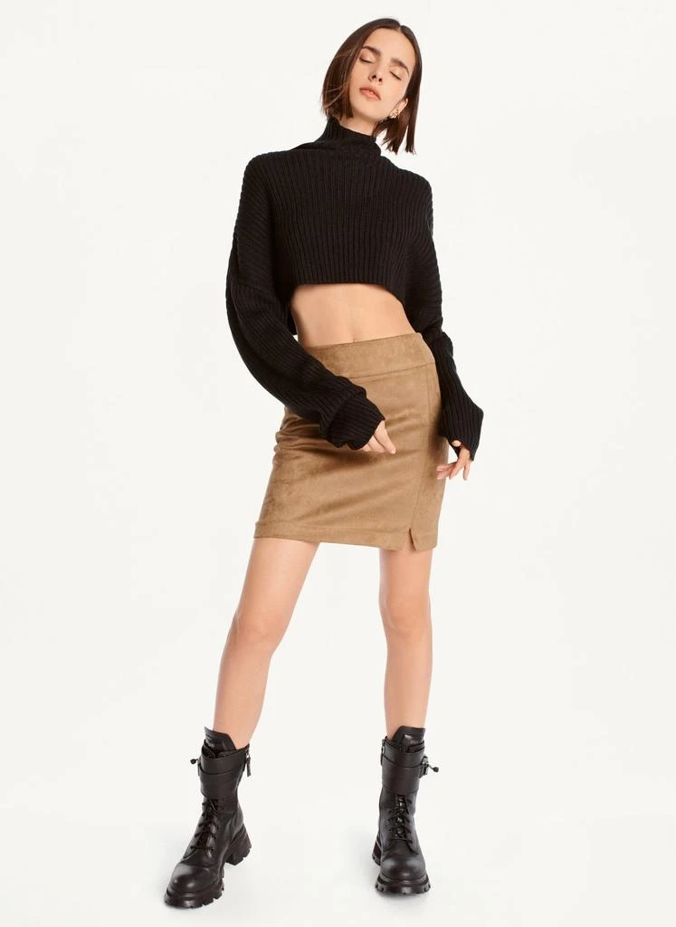 商品DKNY|Suede Mini Skirt,价格¥266,第2张图片详细描述