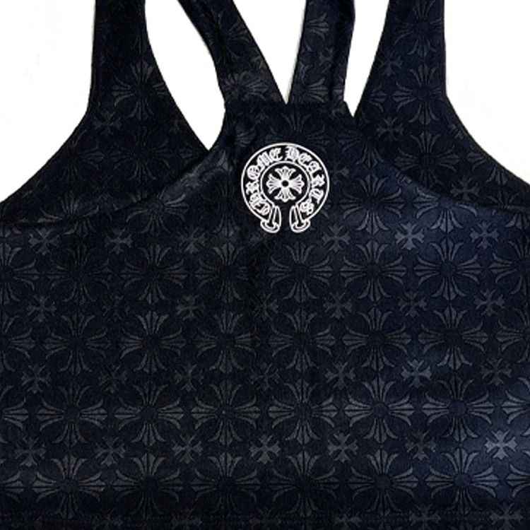 商品[国内直发] Chrome Hearts|网球暗纹提花工字背心 女款 黑色,价格¥6452,第7张图片详细描述