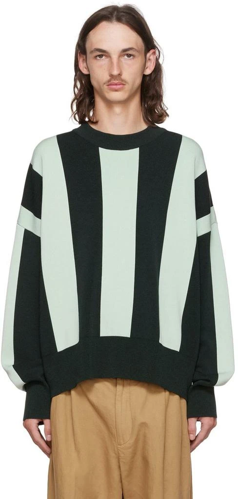 商品AMI|Green Viscose Sweater,价格¥1244,第1张图片