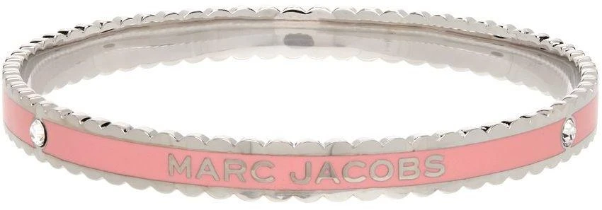 商品Marc Jacobs|Silver & Pink 'The Medallion Scalloped Bangle' Bracelet,价格¥742,第3张图片详细描述