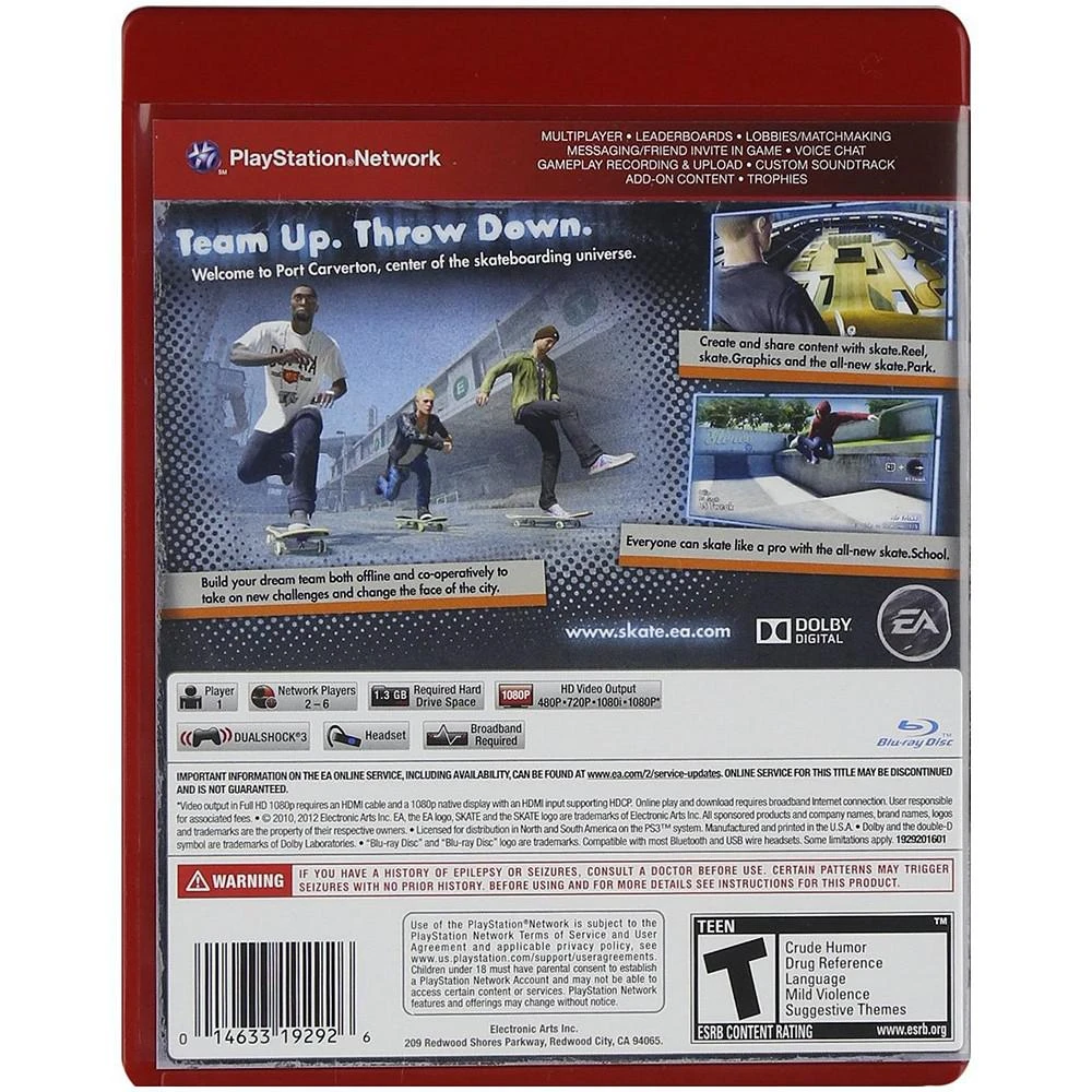 商品Electronic Arts|Skate 3 (Greatest Hits) - PlayStation 3,价格¥150,第2张图片详细描述