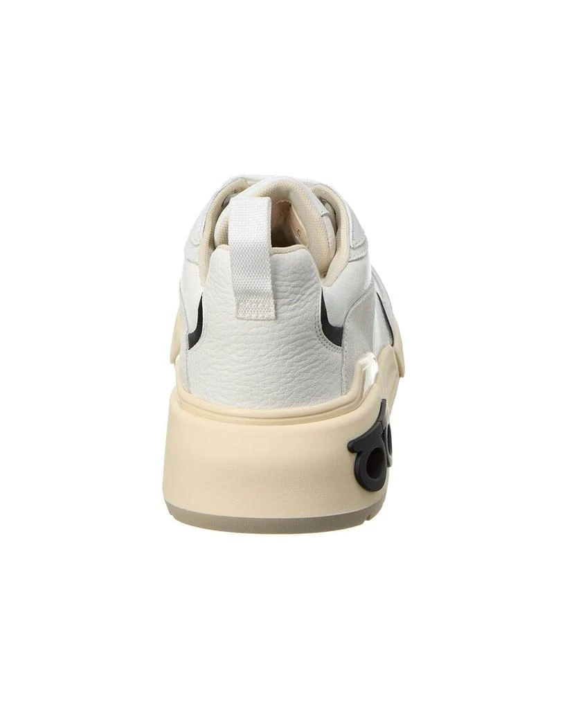 商品Salvatore Ferragamo|Ferragamo Cosimina Leather & Suede Sneaker,价格¥3973,第3张图片详细描述